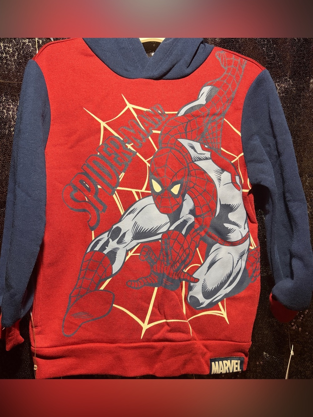 Marvel Red & Navy Spider-Man Graphic Hoodie